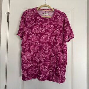 Free People Floral Pink T-Shirt